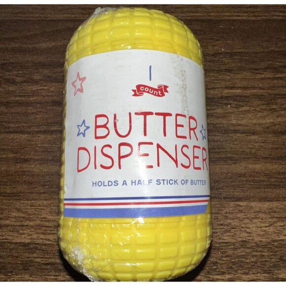 Yellow Plastic Corn On The Cob Butter Dispenser NWT - Picture 4 of 7